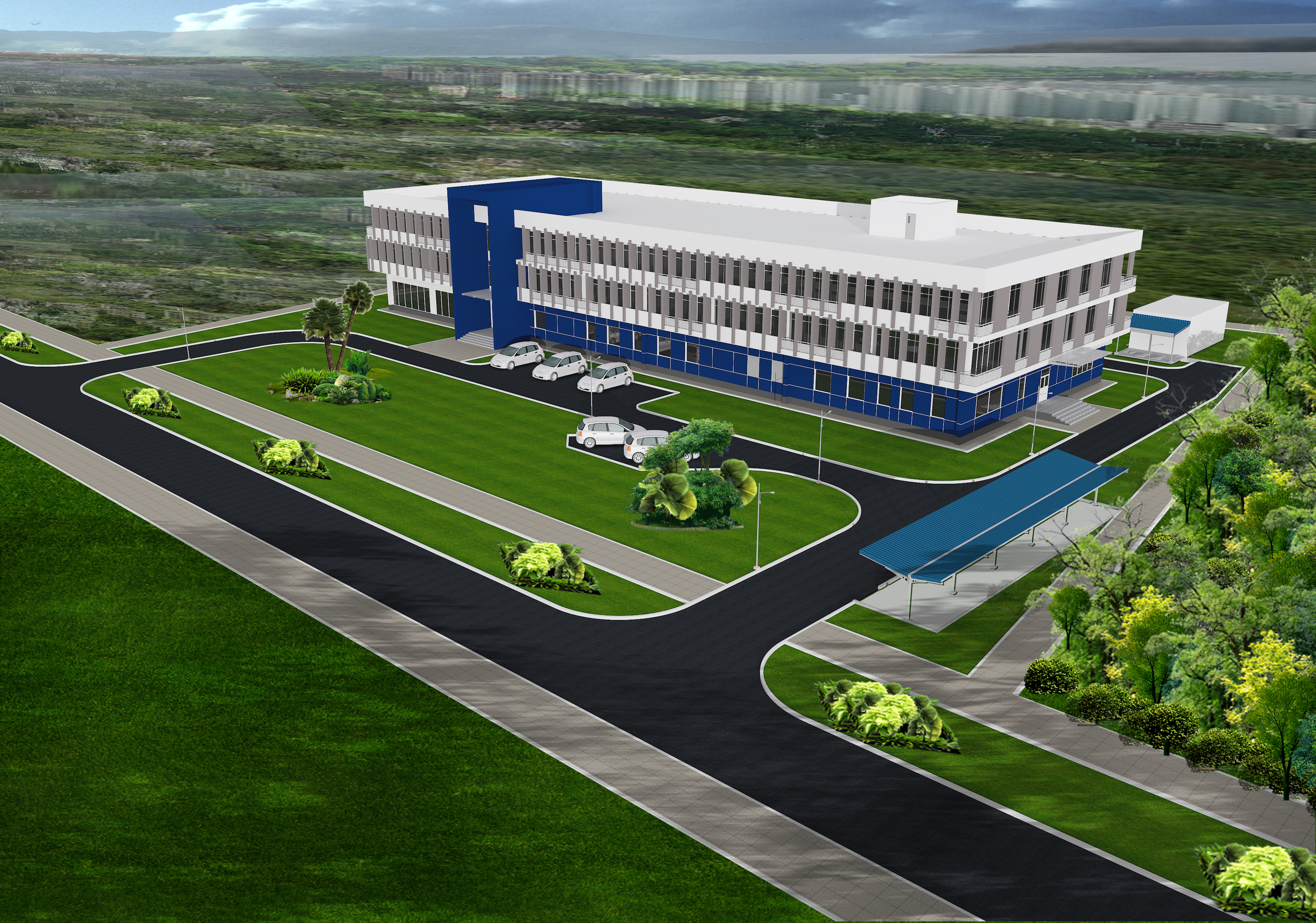 THE NEW OFFICE & LABORATORY BUILDING